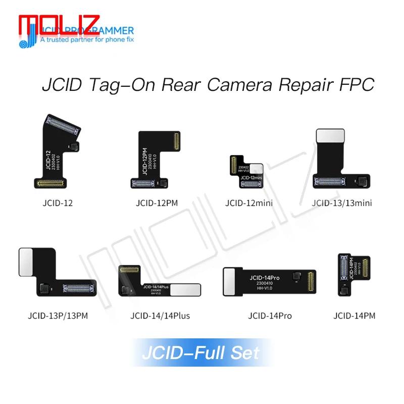 JC JCID 태그온 카메라 비제거 수리 FPC 플렉스, 아이폰 12 13 14 플러스 프로 맥스 미니 카메라 수리 케이블, 팝업 문제 해결